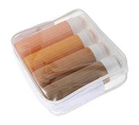 YARNOW Kit 4 Pezzi Flaconi da Viaggio in Silicone da 90ml, Bottiglie Squeezable e Anti-perdita per Shampoo e Balsamo, per Attività All'aperto