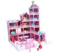 YARNOW Kit Casa delle Bambole DIY con Colorate per Completo in Resistente Educativo e Facile da Montare per Ragazzi e Ragazze