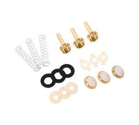 YARNOW Kit Di Riparazione Per Tromba Cappucci Valvola Placcati in Oro Pulsanti Rotondi Guide Molle e Feltro Per Valvole Accessori Per Meccanismo Valvola e Parti Di Ricambio Per Strumenti