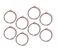 YARNOW Kit di sostituzione di 8 corde in acciaio per chitarra acustica folk colorate, per la manutenzione, la creazione, il festival e le forniture per strumenti bassi