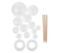 YARNOW Kit Modello Pianeti per Scuola, Didattico Guida | Schiuma, Polistirene e Bambù, Anelli e Unità Pannello, per Aula e Lezioni Domestiche
