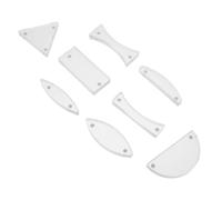 YARNOW Kit Ottico Didattico e Lenti Semicircolari 8 Pezzi per Esperimenti di Fisica Prisma Ottico in Plastica, Versatile per Insegnamento Stem in Aula e Attività All'aperto