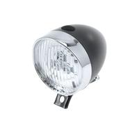 YARNOW Lampada Anteriore Bici Vintage 3 LED Nero, Luce Frontale per Bicicletta da Montagna, Alimentazione a Batteria, Materiale Plastica e Metallo, per Arrampicata e Pesca