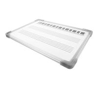 YARNOW Lavagna Cancellabile Secco per Note Musicali Doppia Superficie e Cornice, per Esercizi di Musica a Scuola e Casa, Facile da Scrivere e Cancellare