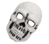 YARNOW Maschera da Teschio Realistico in Pu Beige per Halloween, Riutilizzabile e Facile da Mantenere, per Feste e Escape Room Spaventose