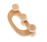 YARNOW Massaggiatore Manuale Rulli in Legno per Mani e Collo Strumento Pratico per Stimolazione Cervicale e Tessuti Molli Portatile e Facile da Usare per Relax Quotidiano e Benessere