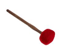 YARNOW Mazza in Legno per Campana Tibetana con Rosso Mallet per Ciotola Sonora Buddha Accessorio Portatile per Meditazione e Rilassamento