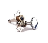 YARNOW Meccaniche per Chitarra -sx Cromate Meccaniche per Basso di Piastra Viti di Montaggio nel Raccordo per Chitarra Corde