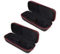 YARNOW Microfono Nero Zip Custodia per Wireless e 2 Pezzi di Eva Borsa Protettiva Trasporto Conservazione Accessori, per Famiglia e Amici