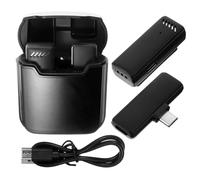 YARNOW Microfono Wireless Lavalier Display Digitale e Custodia Portatile, Microfono senza Fili per Brevi Registrazioni Video e Interviste Professionali