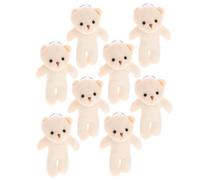 YARNOW Mini Bear Plush Keychain Adorable Tiny Plush Animal Pendant For Bag Decor Morbido per Natale e Compleanni