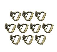 YARNOW Mini Maniglie Facili da Installare Vintage per Mobili 10 Pezzi in Lega di Zinco Oro, Antiche e Pratiche per Librerie e Mini Armadietti