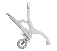 YARNOW Morsa Strumento Versatile e Facile da Regolare in Acciaio al Carbonio Argento per Trapano Colonna per Saldatura e Lavorazione del Legno
