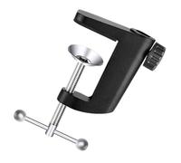 YARNOW Morsetto da Tavolo in Lega di Alluminio Tipo C, Base per Supporto Microfono e Portalampada Clip Fissa, Morsetto Metallico Robusto Antiscivolo per Uso Domestico e Ufficio, Colore