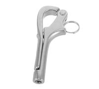 YARNOW Moschettone Autobloccante in Acciaio Inossidabile 8Mm Gancio a Molla a Sgancio Rapido per Barca Attrezzatura per Ormeggio e Vela Resistente alla Corrosione per Uso Marino e