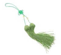 YARNOW Nappa per Spada Tai Chi in Filo di Seta Verde con Nodo Cinese, Texture Liscia e Design che Non Interferisce con Movimento, per Appassionati di Arti Marziali