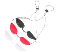 YARNOW Occhiali di Sicurezza Protettivi per Occhi 3 Pezzi Fascia Elastica Regolabile, Portatili per Terapia Luce, Massaggi Bellezza, Protezione UV Durante Viaggi e Saloni