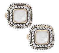 YARNOW Orecchini Vintage Massicci in Conchiglia di Perle Set da 2 Pezzi Design Asimmetrico Barocco Gioielli alla Moda da Donna per Uso Quotidiano e Regali