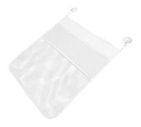 YARNOW Organizer Giocattoli da Bagno in Rete Traspirante Grande Capacità per Vasca Resistente e Asciugatura Rapida per Giochi Doccia e Accessori Bianco Grande