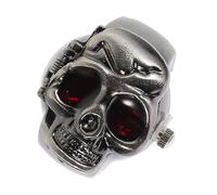 YARNOW Orologio ad Anello Retrò Elettronico Coperchio Girevole, Design Punk Unisex, Resistente e Facile da Leggere, Accessorio Moda per Uso Quotidiano