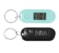 YARNOW Orologio Digitale da Taschino 2 Pezzi Portachiavi in Plastica, Design Creativo e Compatto, Leggero e Facile da Usare per Studenti Durante L'esame a Scuola
