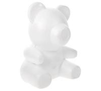 YARNOW Orso Materiale in Foam a Forma di Orso in Schiuma Bianco per Decorazioni Nuziali e Progetti Fai da Te in Arti e Mestieri per Composizioni Floreali