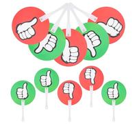 YARNOW Paletta per Voto Portatile e Riutilizzabile 10 Pezzi, Schede di Valutazione Interattive per Insegnanti in Aula, Accessori per Votazione Scolastica, Design Robusto e Stabile