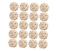 YARNOW Palline Sfere Naturali Beige da 3cm 35 di Rattan per Riempitivi Boho Rustici e Decorazione Casa per Vasi e Cesti per Spazi Eleganti