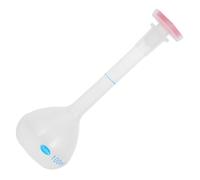 YARNOW Pallone da Laboratorio Chimico 100 Ml in Plastica Trasparente, Matraccio Volumetrico per Analisi di Campioni d'Acqua, Uso in Ricerca e Didattica Scientifica