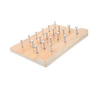 YARNOW Pannello in Legno Per Riabilitazione Delle Dita Allenatore Per Esercizio Delle Dita Coordinazione Occhio-mano Per Terapia Manuale Sviluppo Delle Capacità Motorie