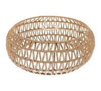 YARNOW Paralume per Lampada da Soffitto in Corda Intrecciata Vintage, Copertura Paralume Creativa Gialla per Lampada a Sospensione, Accessorio per Illuminazione Interna in Stile Rustico