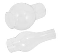 YARNOW Paralume Resistente All'usura e Facile da Sostituire per Lampada a Olio 2 Pezzi Vintage in Vetro per Decorazioni Domestiche e Illuminazione D'emergenza