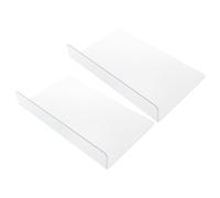 YARNOW Paraspruzzi per Vasca da Bagno 2 Pezzi in PVC Flessibile e Facile da Pulire, Barriera Antispruzzo per Doccia e Lavandino in Bagno o Cucina