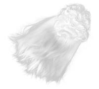 YARNOW Parrucca da Giudice Maschile Coloniale Bianca Riccia Sintetica per Uomo, Copricapo Cosplay Leggero Traspirante per Feste in Maschera e Performance Sul Palco