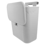 YARNOW Pattumiera da Cucina in Plastica Coperchio Scorrevole, Contenitore Salvaspazio da Parete per Bagno e Wc Installazione Adesiva o Gancio