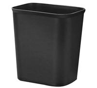 YARNOW Pattumiera senza Coperchio, Cestino Rifiuti, Plastica, Nero, Capienza Ragionevole, per Ufficio e Cucina