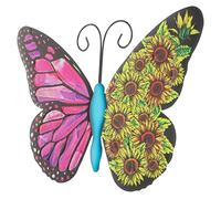 YARNOW Pendente Forma di Farfalla Decorazione Murale Elegante per Interni Ed Esterni Ornamento da Giardino Facile da Appendere Aggiunge Un Tocco Naturale alla Tua Casa