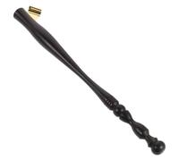 YARNOW Penna da Calligrafia e Design Ergonomico in Legno di Ebano con Impugnatura Equilibrata Portapennino Obliquo con Flangia in Metallo Rimovibile per Scrittura e Disegno