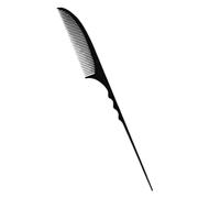 YARNOW Pettine a Coda di Topo Nero in Pp per Parrucchieri, Pettine Professionale Antistatico Denti Fitti e Impugnatura Comoda, per Acconciature e Separazioni Chioma