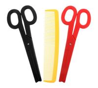 YARNOW Pettine Gigante e Forbici di Plastica Sovradimensionate per Halloween e Cosplay, Accessori Scenici Divertenti e Facili da Maneggiare per Feste e Spettacoli