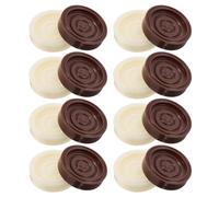 YARNOW Pezzi della Dama in Plastica Rotondi 24 Pezzi Set Accessori Gioco da Tavolo Backgammon Portatile per Intrattenimento Famiglia e Ragazzo Ragazza