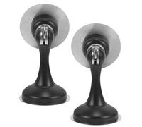 YARNOW Pezzi Fermaporta in Inox Nero Acciaio 2 Magnetico per Casa