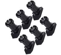 YARNOW Piedini Regolabili per Mobili in Plastico Nero per Tavolo e Armadio | Altezza Regolabile, Uso in Casa e Salotto, Soluzione Pratica per Mobilia, Set Tre Clip Incluse