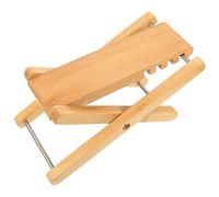 YARNOW Poggiapiedi Chitarra Regolabile in Bambù Naturale Supporto Piedi Pratico Per Pratica Musicale Sgabello Pieghevole Per Strumenti Cordiera Sollievo Affaticamento Piedi