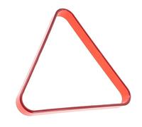 YARNOW Porta Palle da Biliardo Triangolare in Plastica Rossa Supporto per Palline da Biliardo da Gioco Rastrelliera Compatta Domestico e Sala Giochi