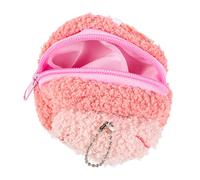 YARNOW Portamonete Peluche Carino Forma Cartoon Borsa per Monete con Cerniera e Portachiavi Charm Organizer Multifunzionale per Chiavi Cosmetici