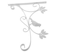 YARNOW Portavasi Appesi Ferro Battuto Per Esterni Supporto Per Vasi Da Fiori Da Appendere Al Balcone Bianco Struttura Robusta Per Giardini e Decorazioni Murali