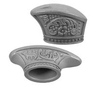 YARNOW Protezione per Dita Coltelli in Acciaio Inossidabile 2 Pezzi per Fabbricazione Fai da Te, Supporto Stabile per Coltelli Fodero, Accessori per Utensili Professionali e Hobbisti