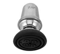 YARNOW Punta della Stampella Articolata Antiscivolo 7/8" in Gomma Nera con Giunto Rotante a 360° per Bastoni Ascellari, Ricambio con Cappuccio in Gomma per Uso Quotidiano e