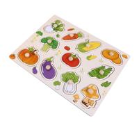 YARNOW Puzzle Educativo Legno per Frutta Colorata con Grandi Didattico per Sviluppo Cognitivo e Coordinazione Manuale per Età Prescolare